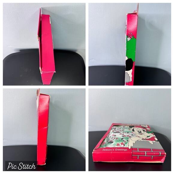 Vtg NOS Disney Mickey Mouse Christmas Seasons Greetings Boxer Shorts Men's Sz M - Picture 8 of 12